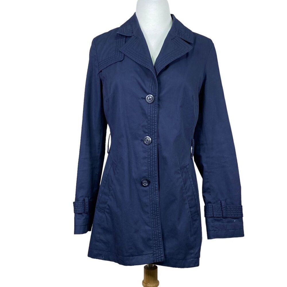 Banana Republic Trench Coat Blue Size Small